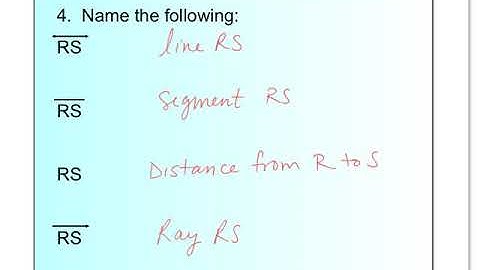 Unit 1 Review Video - Geometry Concepts