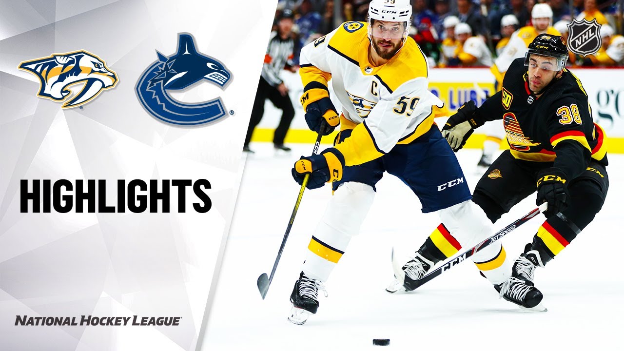 NHL Highlights | Predators @ Canucks 2 