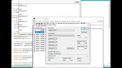 Arduino Mega 2560 As Modbus TCP Server