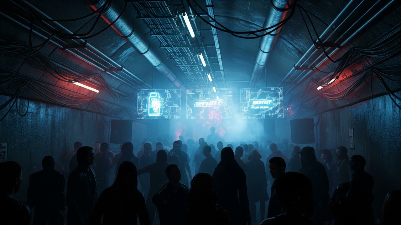 Neon Underground Club Vibes – Hard Techno Mix for Focus & Gaming