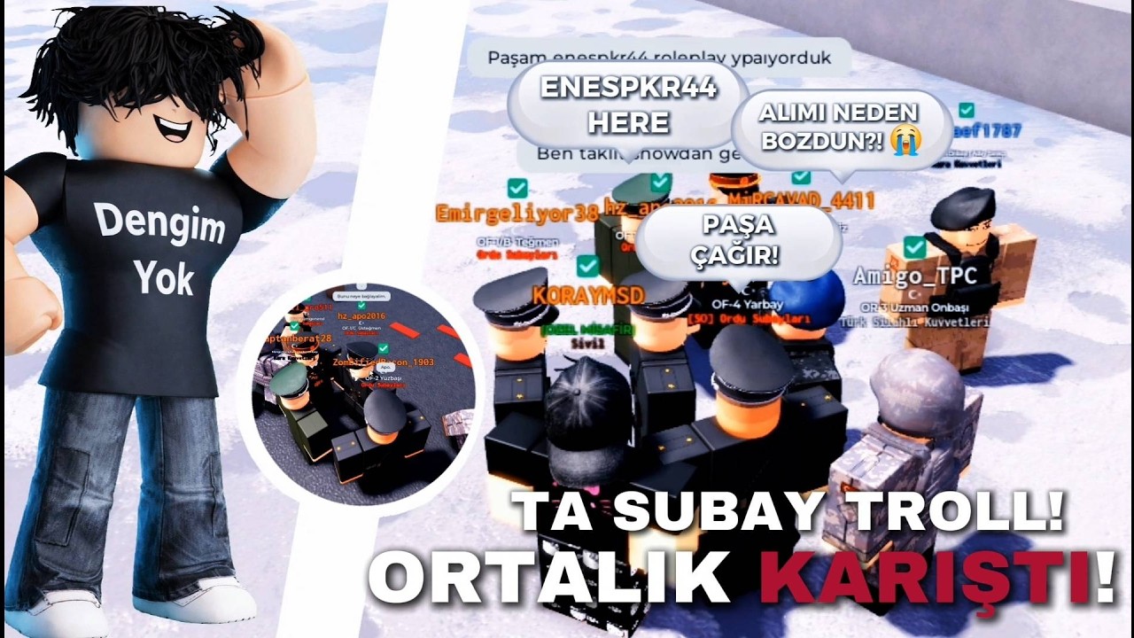 TA || KOMUTAN OLUP TÜM KOMUTANLARLA DÜŞMAN OLDUM - Roblox Türk Asker Kamp Troll