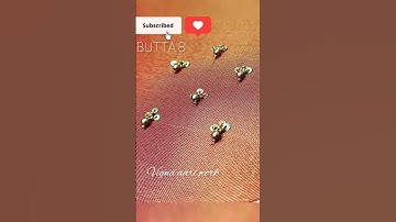 Aari  work Butta No: 8 for beginners #shortyt #aariembroidery #butta #jimikki #trending