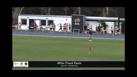 Men's 400m ACT State Championships Timed Final 1 (28/1/23)