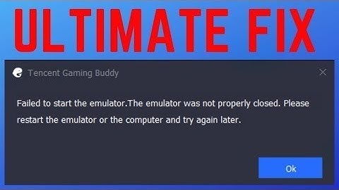 [FIXED] Failed to Start Emulator in Tencent Gaming Buddy | PUBG Mobile | PUBG Emulator