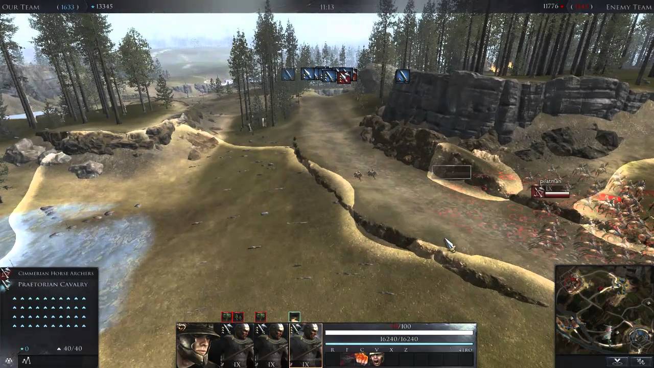 romeo Total War Arena (152) Дуэль сильвершилдов и преторианской конницы.