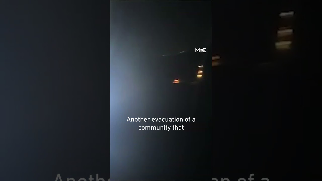 Residents of a Palestinian community evacuate from their homes due to settler violence