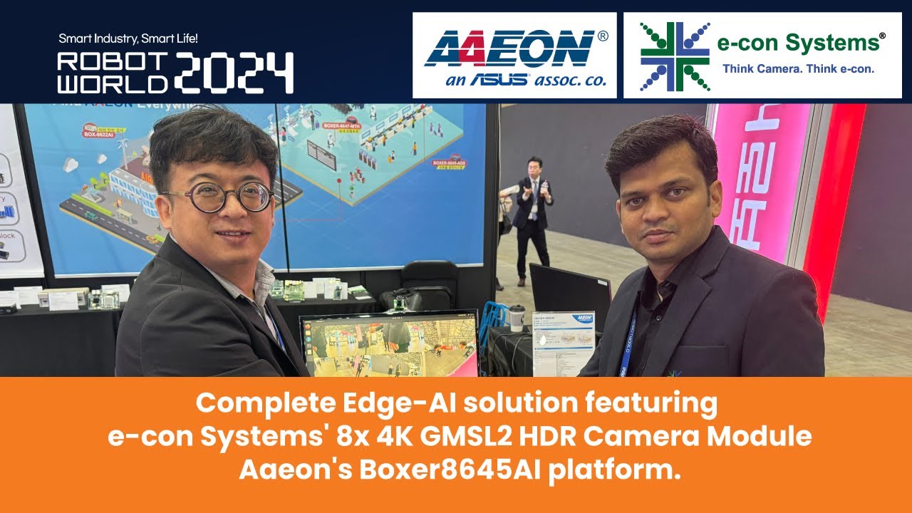 Edge AI Solution: e-con Systems 8x 4K GMSL2 HDR Camera with Aaeon ...