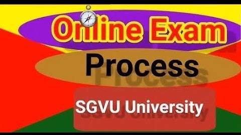 SURESH GYAN VIHAR UNIVERSITY ONLINE  EXAM  DEMO