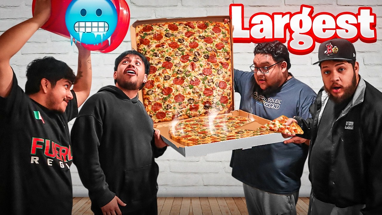 We ate the LARGEST PIZZA in our city!!