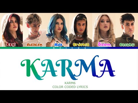 Karm6 - Karma Color Coded Lyrics Video