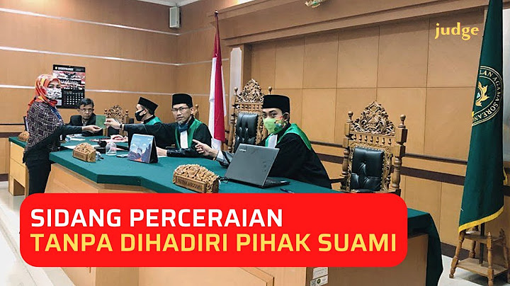 Suami Tidak Hadir dalam sidang Perceraian