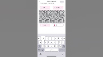 How to import Go Pocket with seed phrase?
