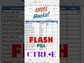 Excel Magic Trick – Flash Fill with Ctrl + E ✨