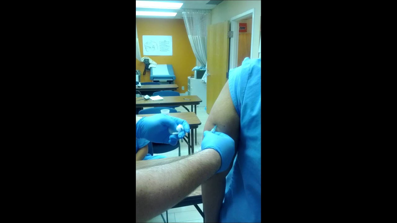 Подкожная инъекция.