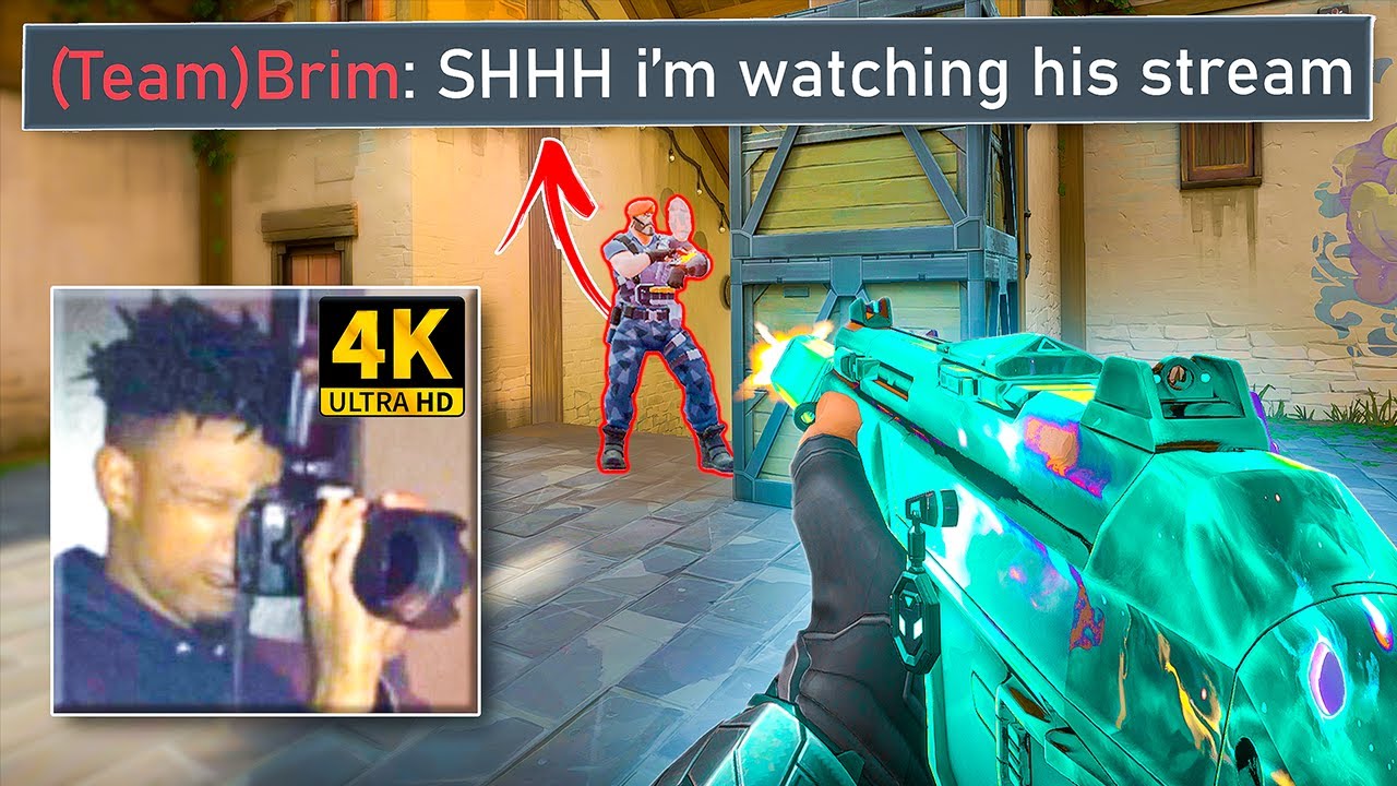 valorant stream sniper caught in 4k - YouTube