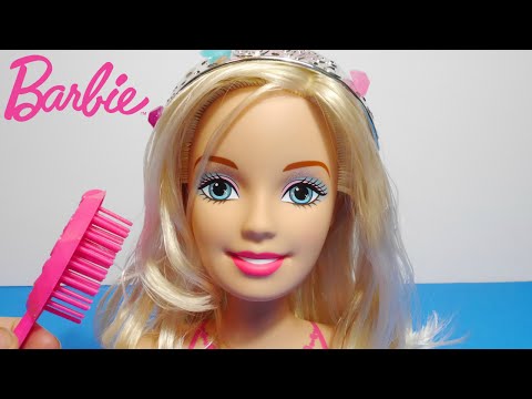 ألعاب بنات رأس باربي و تسريحات شعر روعة للبنات Barbie Styling Head