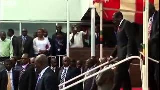 BBC News   Zimbabwe leader Robert Mugabe s stumble caught on camera