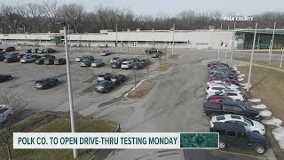 Polk County opening new drive-thru COVID test site