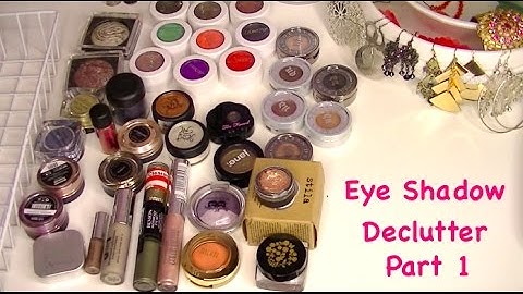 2017 Makeup Declutter: Single Eye Shadows Part 1
