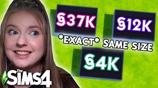 the sims 4 but every room is the same SIZE and a random BUDGET