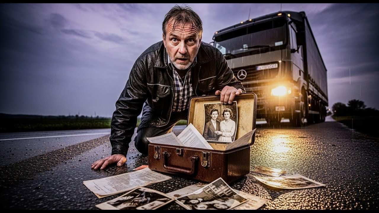 Vozač kamiona pregledao stari kovčeg na cesti... I napravio šokantno otkriće