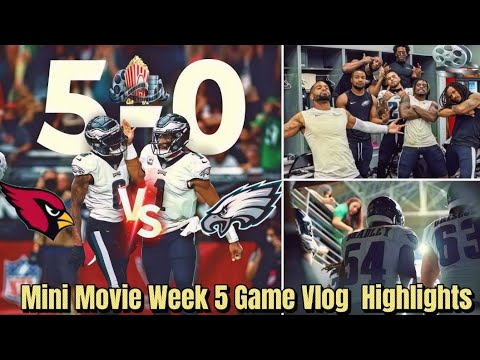Mini Movie! Eagles vs Cardinals! Week 5 Game Vlog Highlights! 5-0 - YouTube