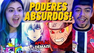 REACT    6 Poderes ABSURDOS nos ANIMES!  (CRONOSFERA) | CASALZINHO