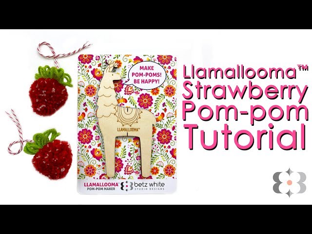 Video! How to Make a Basic Pom-pom using the Llamallooma - Betz White