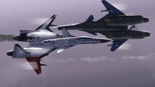 ACE COMBAT ZERO - MISSION 18 ZERO ADFX-01 MORGAN VS ADFX-02 MORGAN