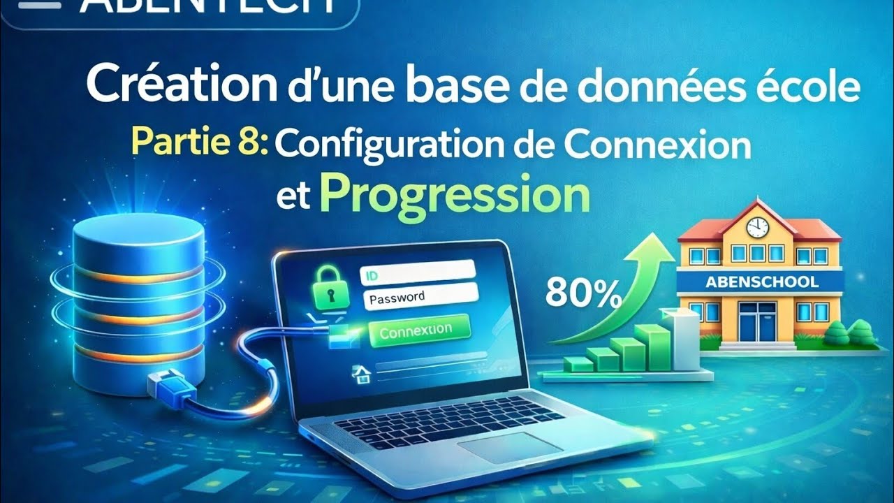 Création d'une base de données école 🏫- Partie 8 : Configuration de Connexion et Progression 