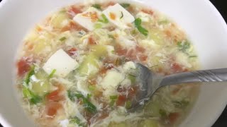 Resepi sihat Sup Telur Tomato | Tomato Egg Soup | WEIGHT LOSS RECIPE screenshot 1