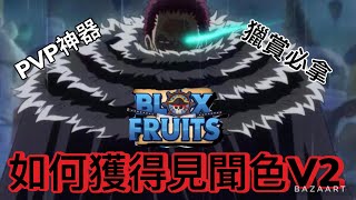 【Roblox】《Bloxfruits》如何獲得見聞色V2 ｜WILLIXLU