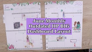 June Monthly Overview Calendar // Happy Planner BIG Dashboard Layout