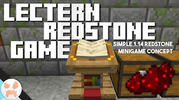 EASY Redstone LECTERN Game IDEA!