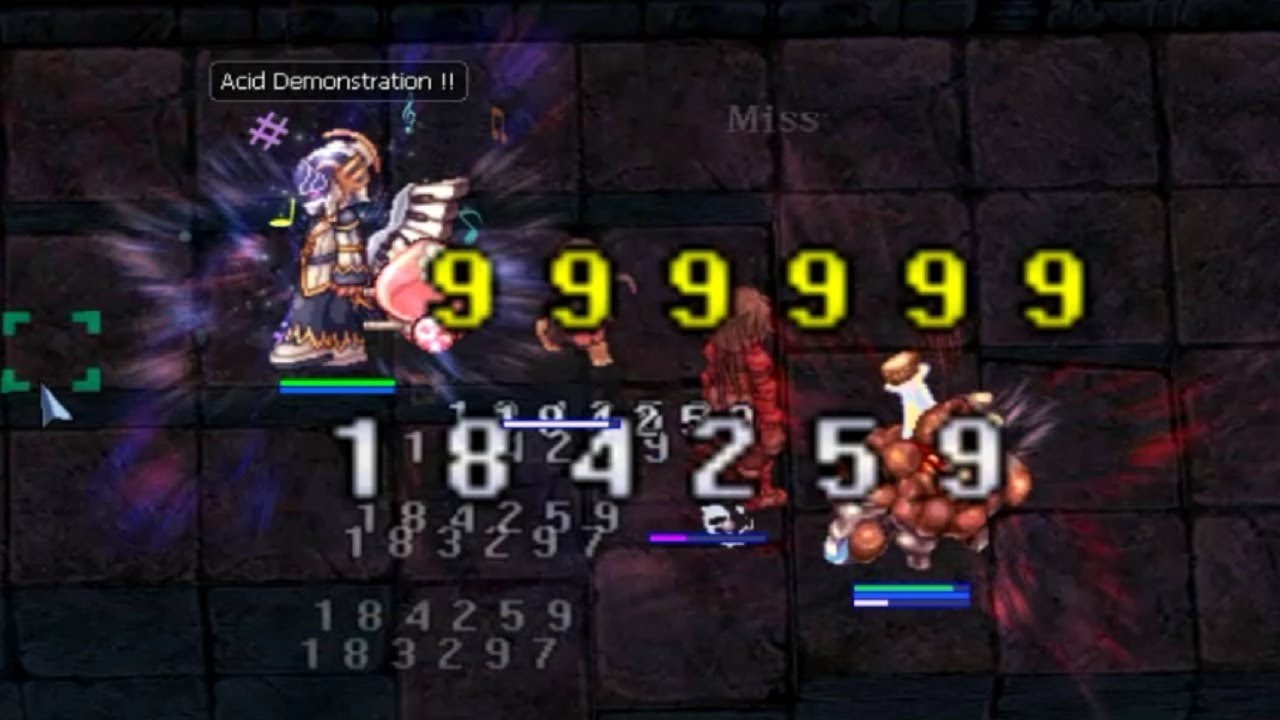 #RagnarokOnline Genetic Acid Demonstration/Cart Cannon Tomb of Honor ...