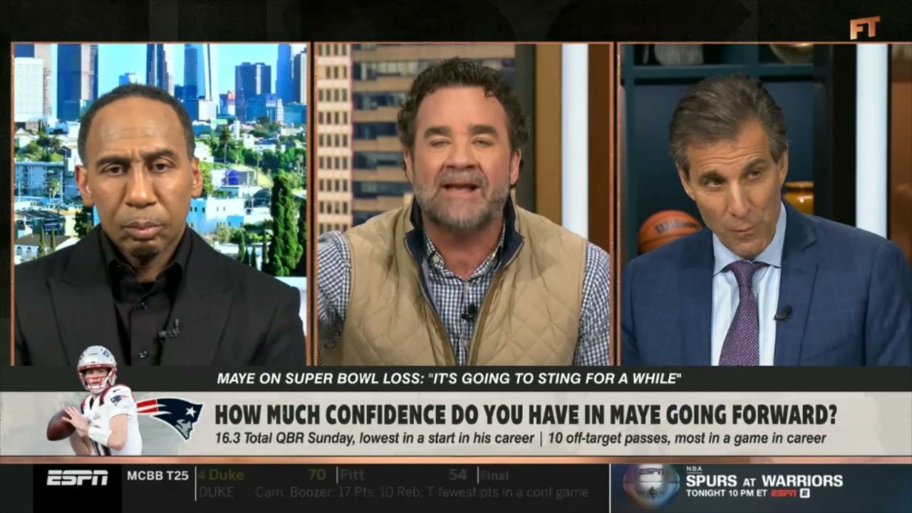 Stephen A. Smith on Patriots’ Super Bowl loss shows Drake Maye must improve | FIRST TAKE