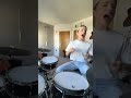 How it feels when the dog wants to play but the drums wanna play harder #drumcover #gewadrums
