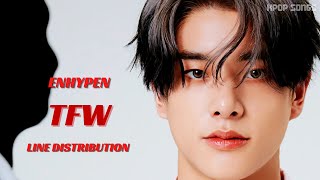 ENHYPEN - ‘TFW (That Feeling When)’ (Line Distribution Color Coded)