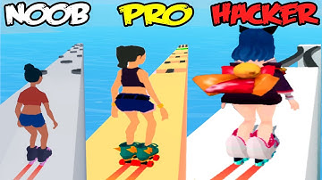 NOOB vs PRO vs HACKER in Sky Roller