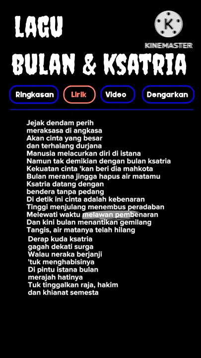 lagu bulan & ksatria #music