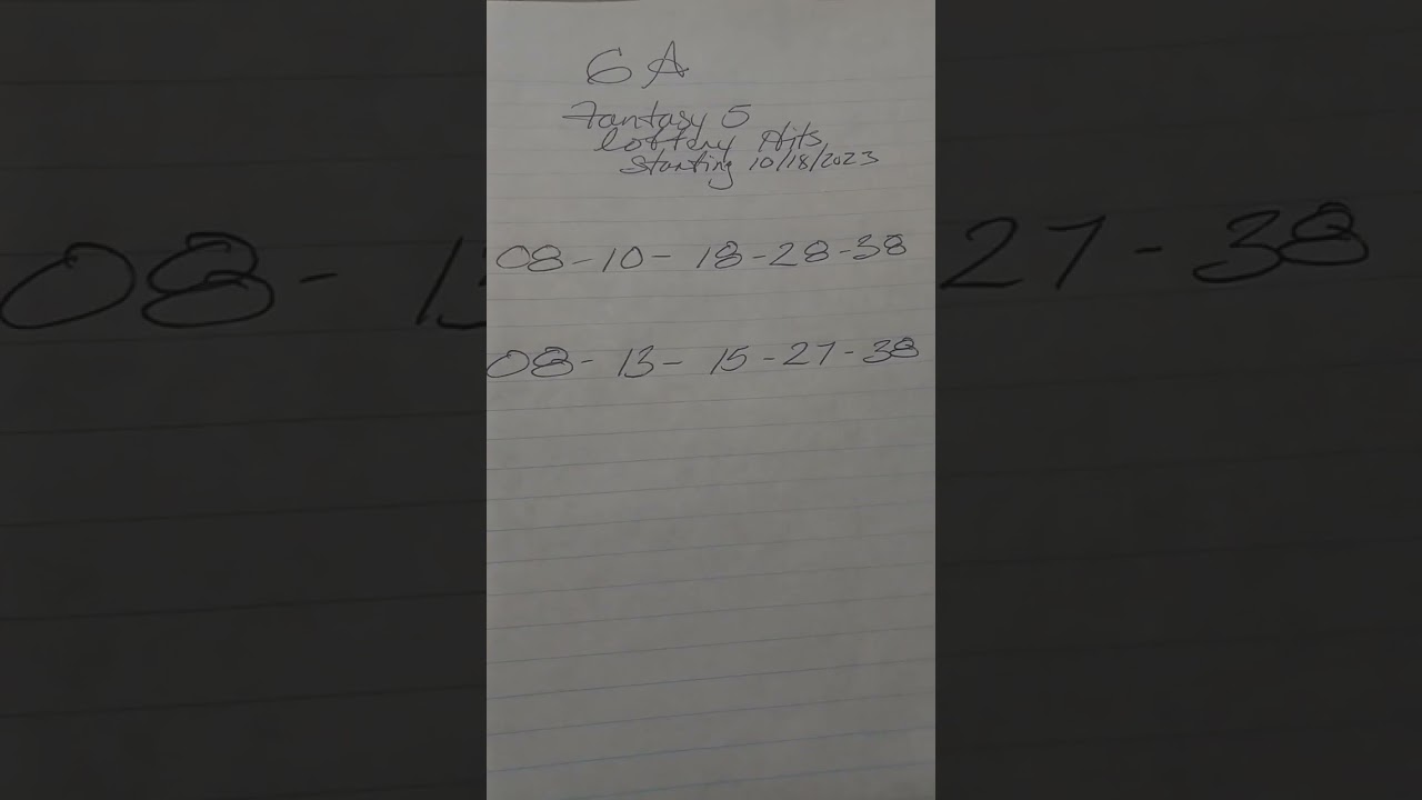 GEORGIA FANTASY 5 LOTTERY HITS STARTING 10/18/23 