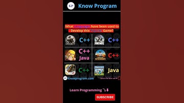 What Languages have used to Popular Game?    | #shorts #gamedev #knowprogram