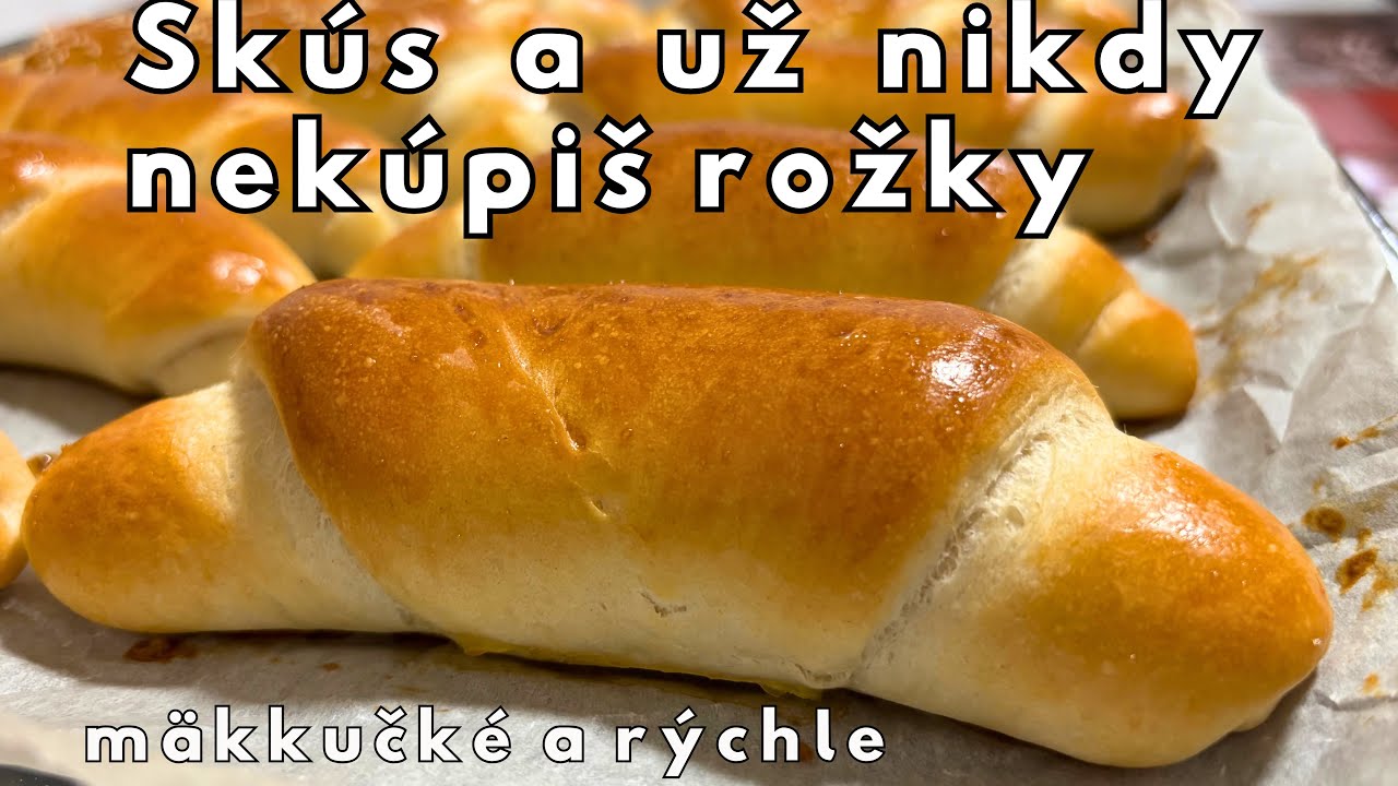 Domáce rožky ako z pekárne – mäkučké a rýchle | Jednoduchý recept krok za krokom