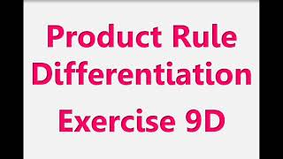 A2 Maths - Pure - Product Rule Differentiation