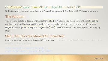 How to Delete an Entire Document in MongoDB Using Node.js ObjectId