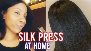 HOW TO SILK PRESS &amp; TRIM YOUR OWN HAIR. #silkpress #naturalhair