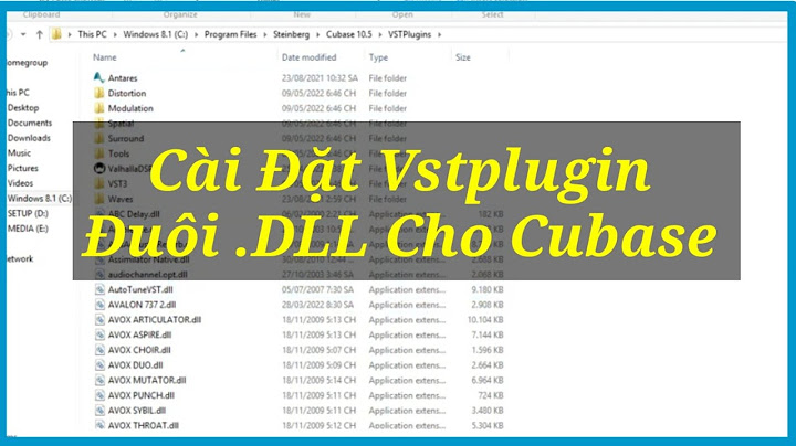 Hướng dẫn add vst plugin vào cubase