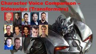 CHARACTER VOICE COMPARISON - SIDESWIPE (TRANSFORMERS)
