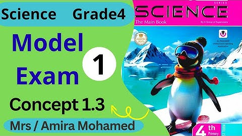 Science Grade4 | Model Exam1 | Concept 3 | First term 2026 حل اسئله كتاب المعاصر ساينس رابعه إبتدائي