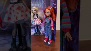 Chucky & Tiffany Monster High Skullector dolls horror #shorts #new #2023 #childsplay